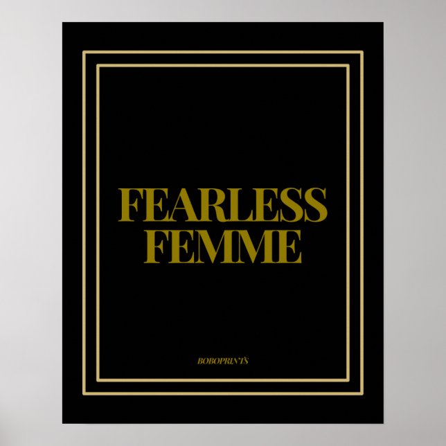Kvinnor utan fruktan - Starkare och stödjande kvin Poster (Framsidan)