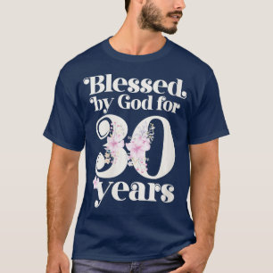 Kvinnor välsignade av Gud i 30 år VNeck T Shirt