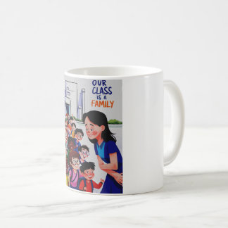 Kvinnor Vår klass är en familj Kaffemugg