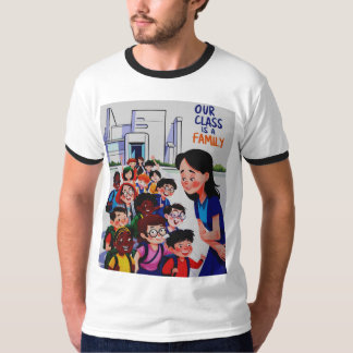 Kvinnor Vår klass är en familj T Shirt