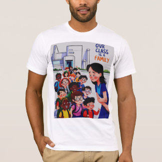 Kvinnor Vår klass är en familj T Shirt