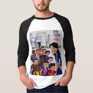 Kvinnor Vår klass är en familj T Shirt
