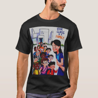 Kvinnor Vår klass är en familj T Shirt