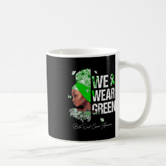 Kvinnor Vi Bär Grönt Gallgångscancer Medvetenhet Kaffemugg