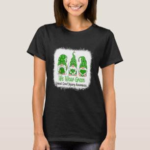 Kvinnor vi Bära Grönt Medvetenhet om skada på rygg T Shirt