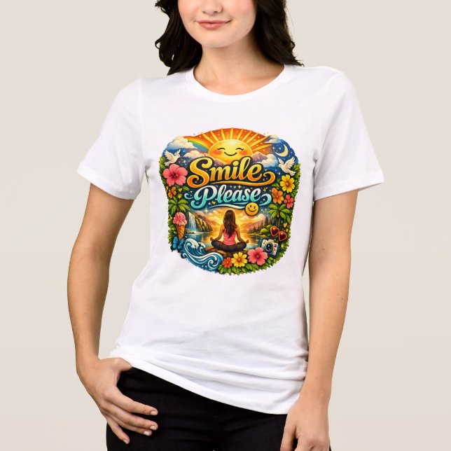Kvinnor Vit T-shirt (Framsida)