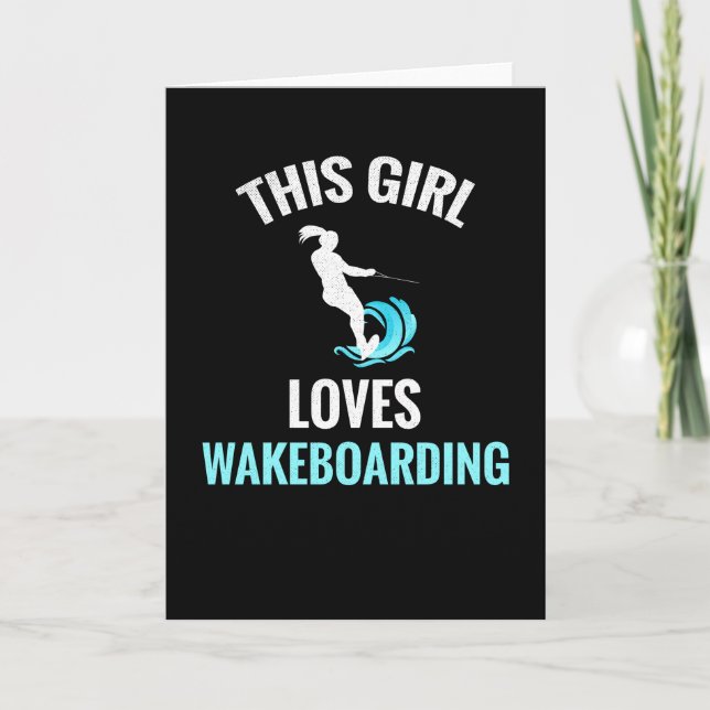 Kvinnor | Wakeboarder Wakeboard Kort (Framsida)