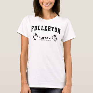 Kvinnor White Fullerton, Kalifornien T Shirt