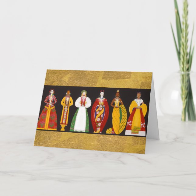 Kvinnor X004 av världen Kort (Framsida)