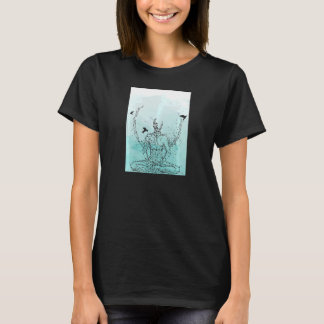 Kvinnor Yoga Bird Motivational Meditation är ett s T Shirt