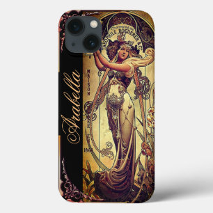 Kvinnoreklam i art nouveau elegant