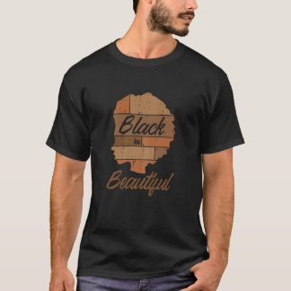 Kvinnorna Afro Woman Black är en vacker historia A T Shirt