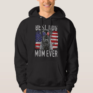 Kvinnorna amerikanska Flagga Best Hund Mamma någon Hoodie