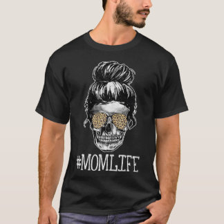 Kvinnorna Cheetah Leopard Skriv ut honale Skull Ma T Shirt
