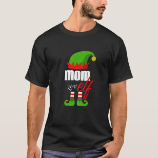 Kvinnorna Elf-familjens Elf-familjestruktur i Mamm T Shirt