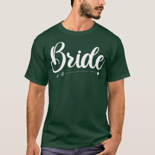 Kvinnorna Giftermål Bride Bröllop Maka par Engagem T Shirt