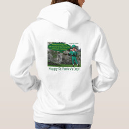 Kvinnorna hoodie. Lycklig St. Patrick's Day. irish T Shirt