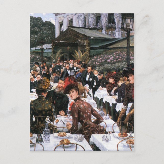 Kvinnorna i konstnären av James Tissot Vykort (Framsida)