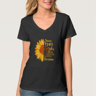 Kvinnorna juni Flickor 1949 73:e födelsedagen 73 å T Shirt