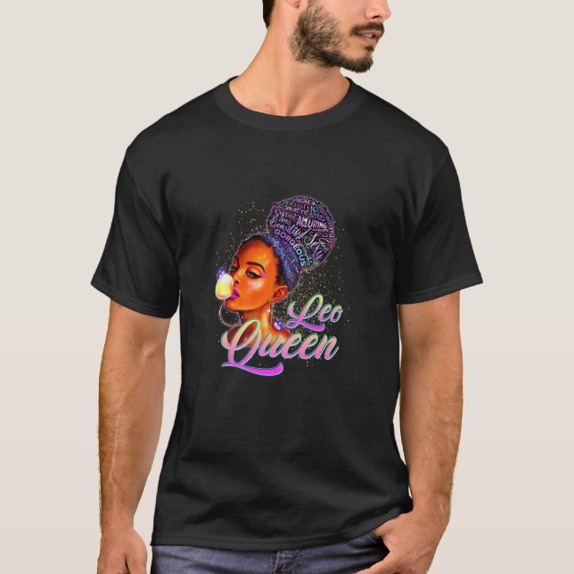Kvinnorna Leo Queens föds den 23 juli till den 22  T Shirt (Framsida)