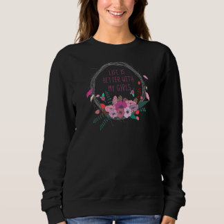 Kvinnorna Mamma i flickorna lever bättre med mina  T Shirt