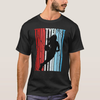 Kvinnorna Retro Womens 38:e födelsedagspressen i b T Shirt