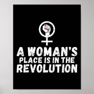 Kvinnorna Ställe är i Revolutionen starka kvinnor Poster