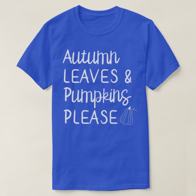 Kvinnornas Cute Höst löv & Pumpkins, snälla Fall T Shirt (Design framsida)