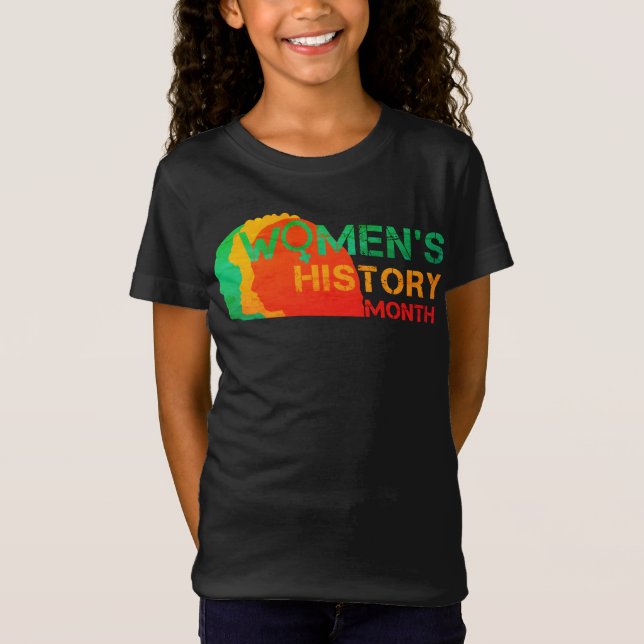 KVINNORNAS HISTORIE MÅNAD T SHIRT (Framsida)