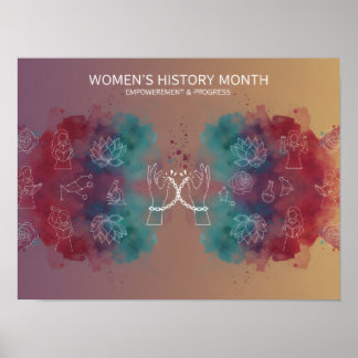 Kvinnornas historiemånadsaffisch – Empowermentklas Poster