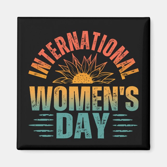 KVINNORNAS INTERNATIONELLA DAG MAGNET (Framsidan)