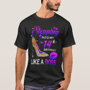Kvinnors 14:e födelsedag vid 14 års leopard Sho T Shirt