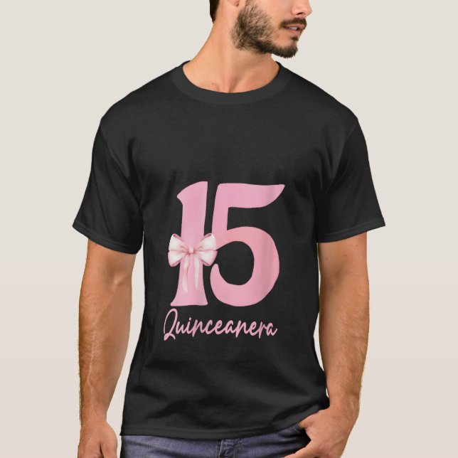 Kvinnors 15-åriga Rosa från födelsedagskalender T Shirt (Framsida)