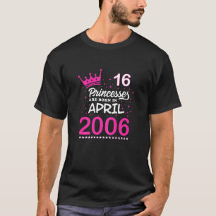 Kvinnors 16:e födelsedag Rosan föds T Shirt