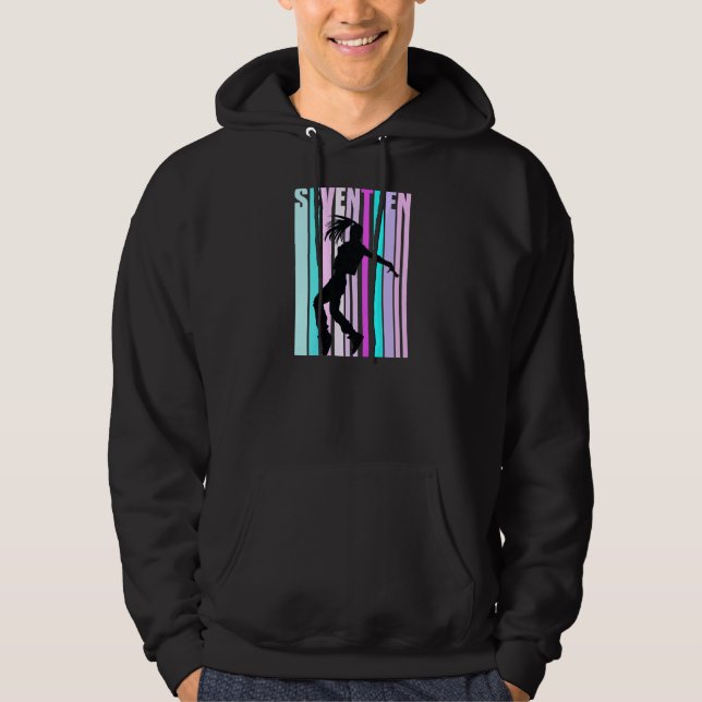 Kvinnors 17:e födelsedag för flickor Hiphop Dancer Hoodie (Framsida)