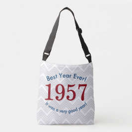 Kvinnors 1957 ♥ Bästa året någonsin! 60-årsdagstas Axelväska