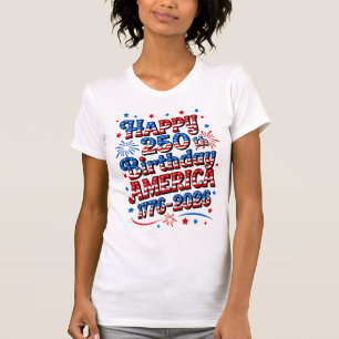 Kvinnors 250-årsjubileum Amerika T Shirt