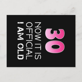 Kvinnors 30-års födelsedags tröja kvinnor rolig. N Vykort