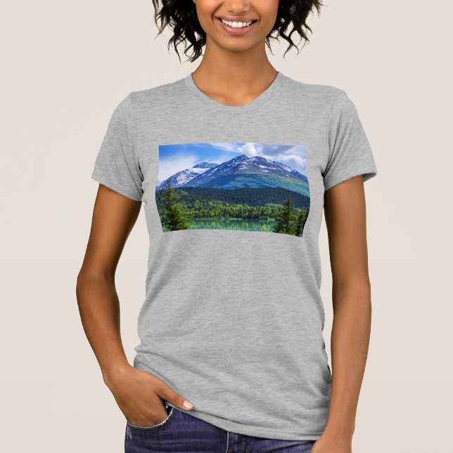 Kvinnors 3/4 Sleeve Shirt Tee (Framsida)