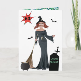 Kvinnors 60:e födelsedag 🧙 Lustigt ♀️ Kort