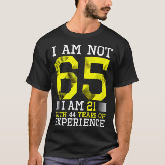 Kvinnors 65e Birthday Man Woman 65-årig gåva VN T Shirt