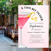 Kvinnors A Lite Äldre Rosa 30-årsdag