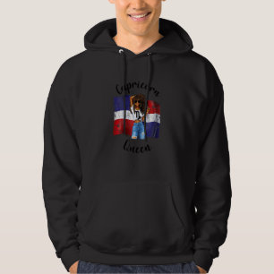 Kvinnors Afro Dominikanska Republiken Stenbocken D Hoodie