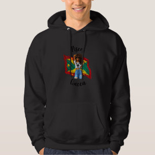 Kvinnors Afro Grenada Fiskarnas Drottning Afrikans Hoodie