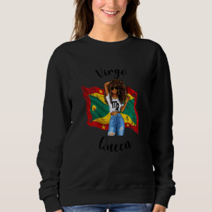 Kvinnors Afro Grenada Jungfrun Drottning Afrikansk T Shirt