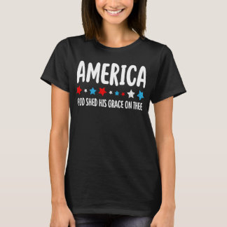 Kvinnors Amerika Gud skänkte sin höghet den 4:e T Shirt