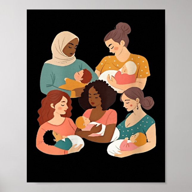 Kvinnors amning Laktationskonsult Födelse Kvinnor Poster (Framsidan)
