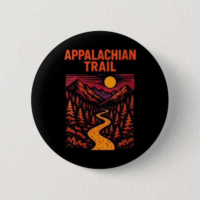 Kvinnors Appalachian Trail Vandringseventyr Retro  Knapp (Framsida)