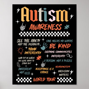 Kvinnors autismmedvetenhet världsturné var snäll poster