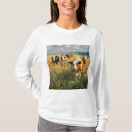 Kvinnors Basic Långärmad T-Shirt